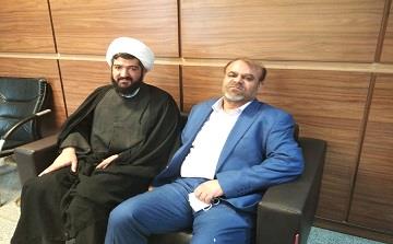 دیدار حجه الاسلام میثم ریاحی با مهندس رستم قاسمی وزیر اسبق نفت