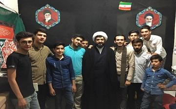 نشست صمیمی استاد ریاحی با بچه های هیئت فدائیان حضرت زهرا سلام الله علیها میدان انقلاب